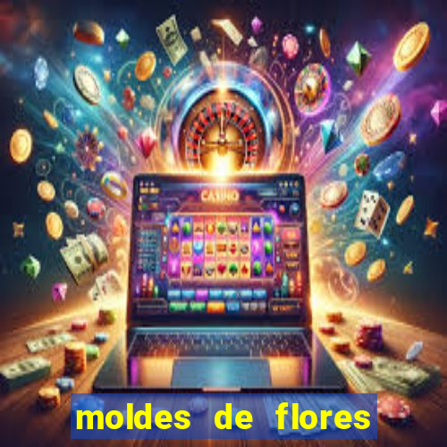 moldes de flores gigantes para imprimir